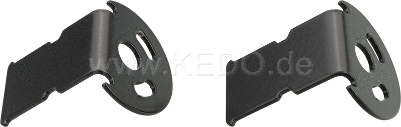 Kedo TT Indicator Bracket front 1 pair suitable for indicators 42019/42020 type stainless steel black coated | 50175