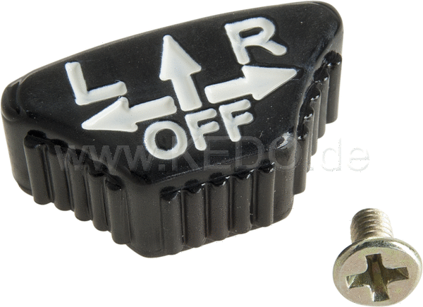 Kedo Replica Indicator Control Button White Lettering including Bolt | 50289