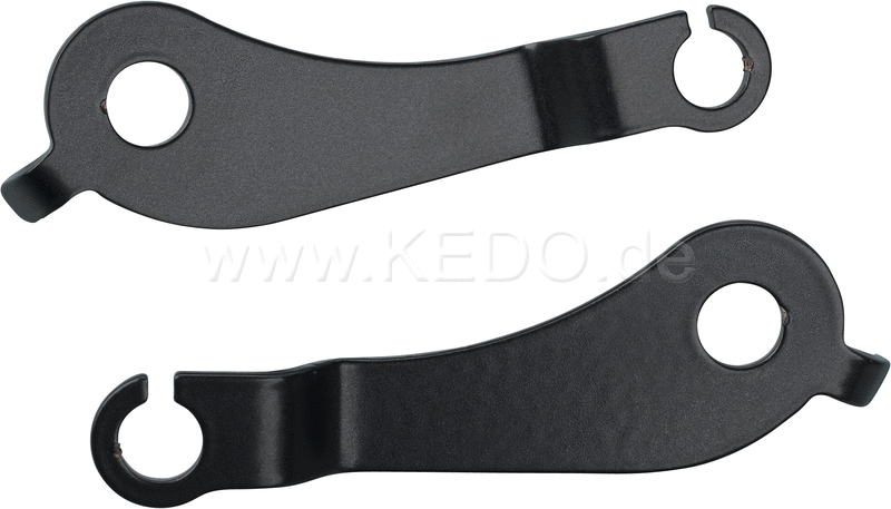 Kedo Rear Indicator bracket extended version of item 50184 suitable for mini and LED indicators with M6 / M8 thread stainless steel coated black 1 pair | 50310