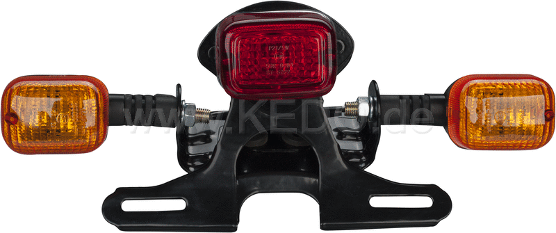 Kedo TT-style taillight adapter suitable for OEM XT500 taillight bracket and taillight 50590 Supplied with all small parts without taillight | 50504