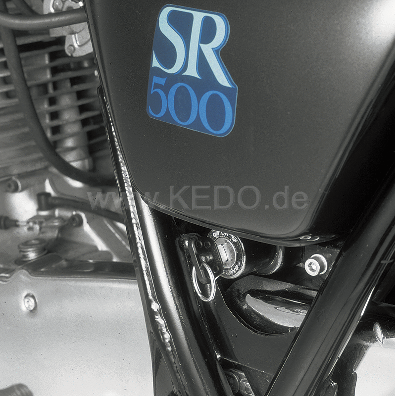 Kedo Vintage Ignition Switch Mounting Bracket aluminum black coated for mounting the original ignition switch in frame triangle | 50505