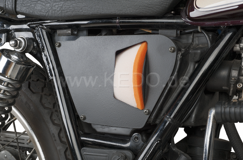 Kedo Air Box Cover FreeFlow additional air supply at the air filter replaces the air box cover aluminum black coated moderate volume | 50536