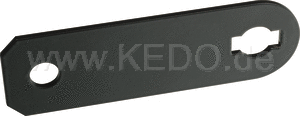 Kedo Replica horn bracket stainless steel black powder coated suitable for horns with rubber bearing (see items 41549 (6V) respectively 41253/41013/41080 (12V).) | 50584