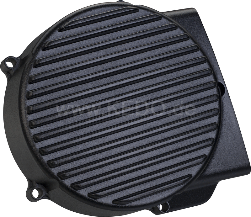Kedo ViRace' Generator Cover with Cooling Fins Black Coated | 50603S