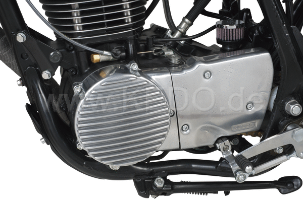 Kedo ViRace' Generator Cover with Cooling Fins Aluminum Polished | 50639