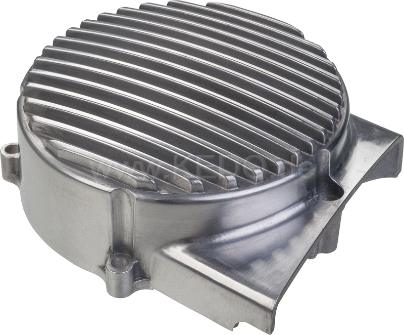 Kedo ViRace' Generator Cover with Cooling Fins Aluminum Polished | 50639