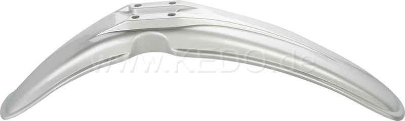 Kedo Replica Front Front Fender 'Crystal Silver' painted with original mounting holes | 50733