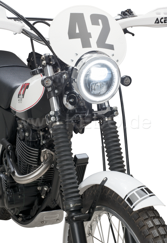 Kedo LED Headlight insert 12V DC with high / low beam and parking light H4 connection e-approved operation only on 12V AC voltage conversions WITHOUT | 50768