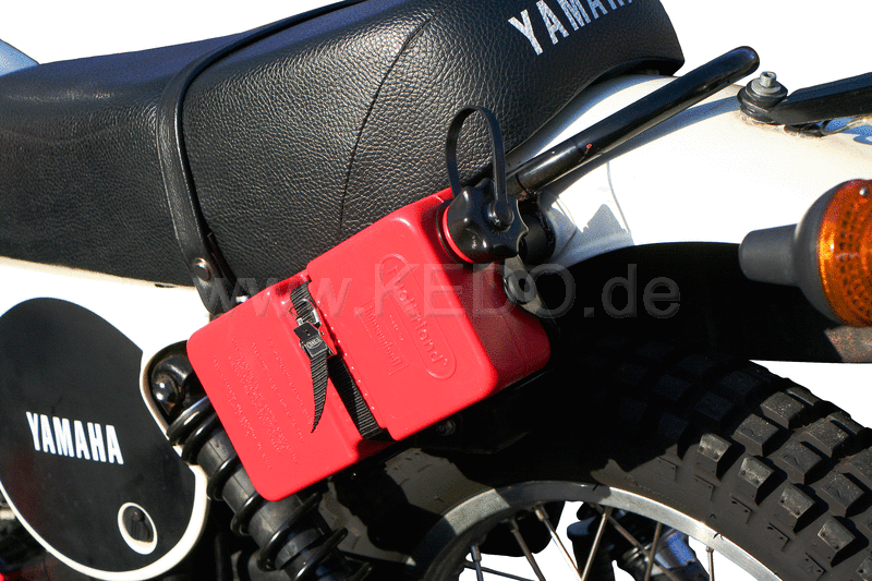 Kedo rack for spare jerrycan stainless steel black powder coated including mounting material WITHOUT jerrycan (Bag 50072R can be mounted OPTIONALLY). | 60030