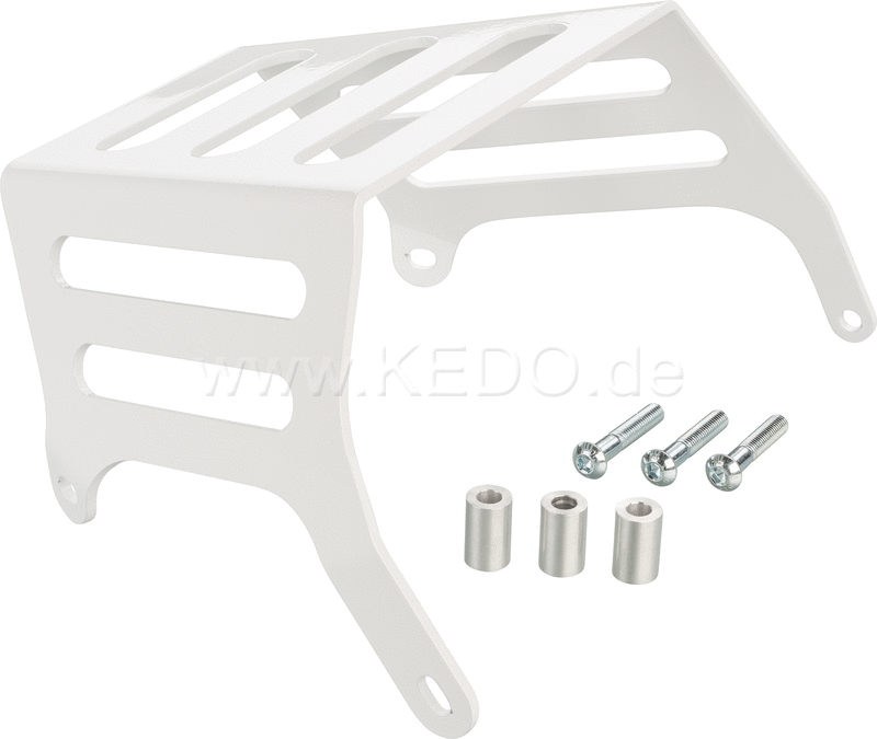 Kedo Aluminum Rack (luggage rack) including mounting material white plastic coated. | 60096W