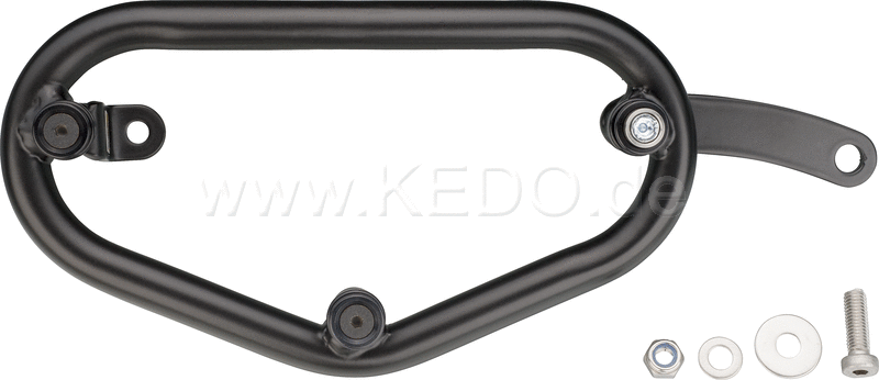Kedo Luggage Bag Rack with SLC Quick Release System RH suitable for E.G. LegendGear side bags black coated hand-made by KEDO | 60099