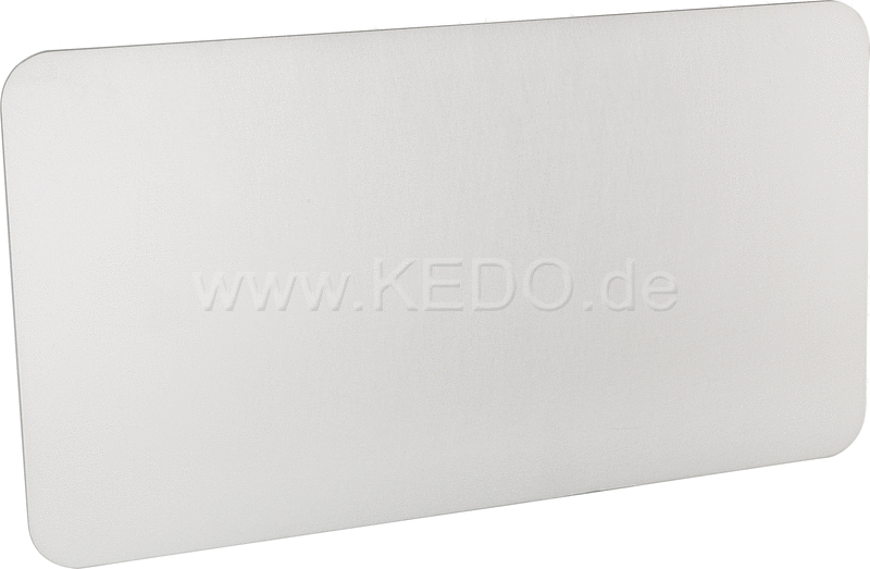 Kedo License Plate Reinforcement Plate aluminum raw dimensions approx. 240x130x2 DIY (undrilled) for individual mounting | 60237