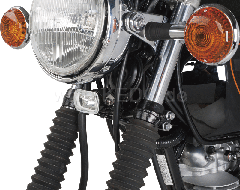Kedo Bracket for Auxiliary / fog lamp item 40520 (e-approved) mounting on lower yoke stainless steel | 60333