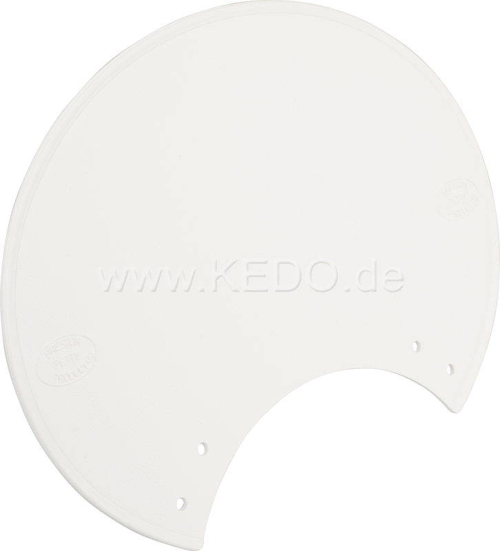 Kedo Spare Start Number Plate 'Six Days' Preston Petty plastic white with cut-out for 5.75 headlights | 60407W