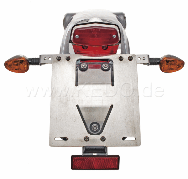 Kedo Reflector Mounting Bracket aluminum fits bracket 63020 (can be equipped with number plate lamp 41406) | 63021