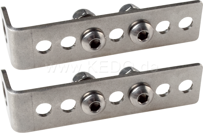 Kedo Indicator Mounting Kit Universal stainless steel fits license plate bracket E.G. item 23470/63020/62023 and indicator with 10mm stem one pair | 63022