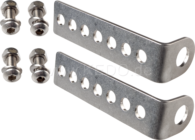 Kedo Indicator Mounting Kit Universal stainless steel fits license plate bracket E.G. item 23470/63020/62023 and indicator with 10mm stem one pair | 63022