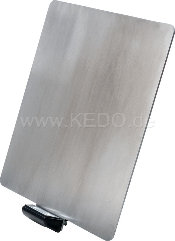 Kedo Universal License Plate Holder incl LED license plate light ( 'e-approved) stainless steel 2mm size 180x200mm | 63031