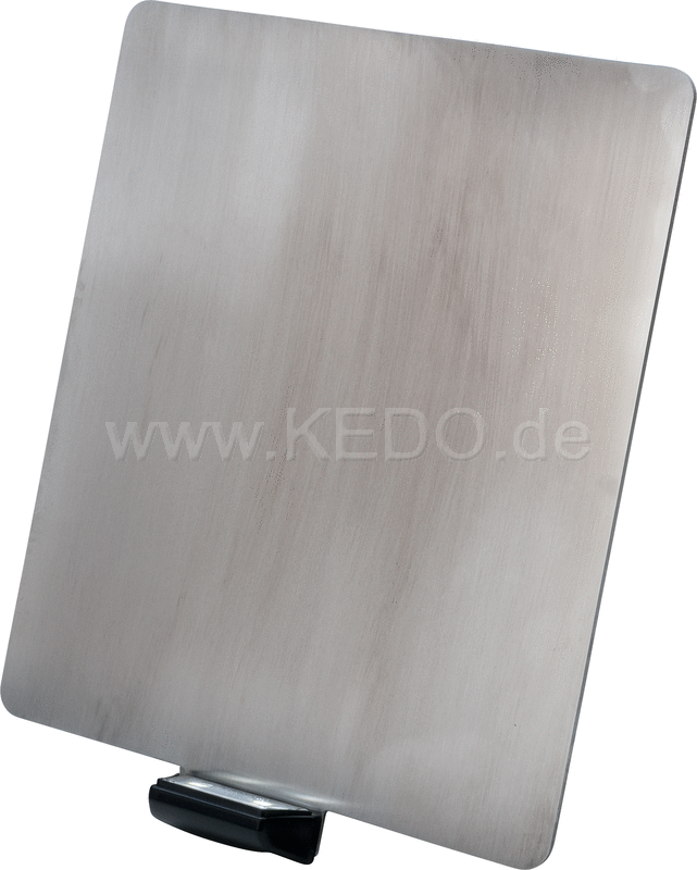 Kedo Universal License Plate Holder incl LED license plate light ( 'e-approved) stainless steel 2mm size 180x200mm | 63031