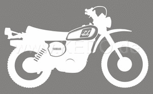 Kedo XT500'79 stickers stylized '79 model white size approx. 100x58 1 piece | 80170-79W