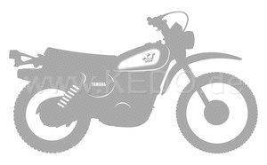 Kedo XT500'88 stickers stylized '88 -'89 model silver size approx. 100x58 1 piece | 80170-88SI