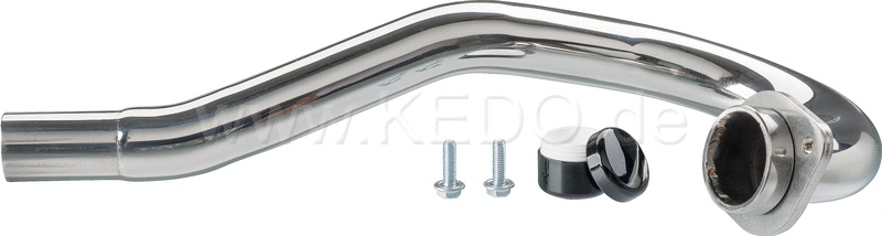 Kedo Header Pipe Stainless Steel incl Flange Bolts and Mounting paste size like OEM without heat shield mounting threads not street legal | 91313F