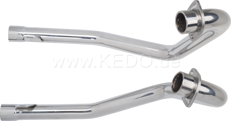Kedo Stainless Steel Pipe BigBore header 2-2 38mm diameter suitable for standard fixing points polished (Not Street Legal NO connection for lambda sensor) | 91319