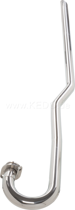 Kedo Scrambler header pipe left / high extended version of our header item 93613 for selfmade DIY approx. 132cm length from bow 38mm diameter | 91509