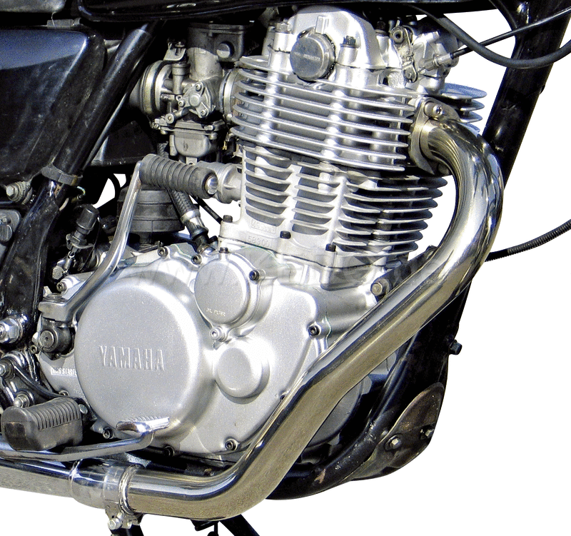 Kedo Stainless Steel Header Pipe Swept Back brushed Diam. 44mm 41.5mm at Connection incl. Stainless Steel Flange (WITHOUT frame Beltline Hook) | 92060