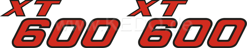 Kedo Side Cover Decal Set Red / Black Right & Left (1 Pair) | 92090