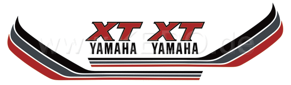 Kedo Fuel Tank Decal Red / Silver / Dark Gray 1 pair (Replica) | 92120