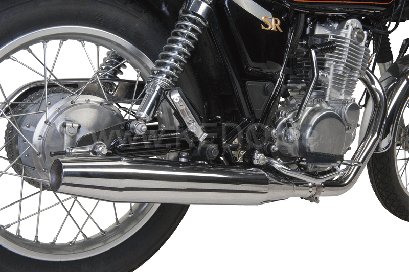Kedo SR500 DragPipe silencers incl Catalytic Converter Stainless Steel polished Vehicle Type approv incl.. Clamp (Please order Gasket 91310 at the same time) | 93607