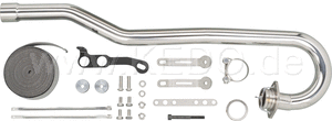 Kedo BullSP 'Scrambler' header pipe set including mounting material for silencer item 93614 (header pipe and silencer in combination have 'E' approval). | 93613