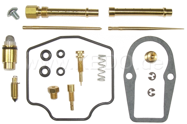 Kedo Carburettor Rebuild Kit for Primary and Secondary Carburettor (.. Main Jet Prim # 130 Sec # 110 Pilot Jet # 50) | 94015