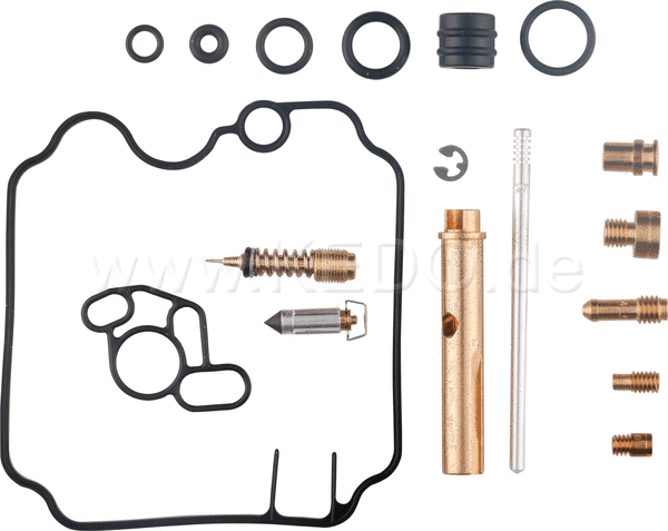Kedo Carburettor Rebuild Kit (For One Left Or Right Carburettor Required 2x For One Motorcycle) Jet sizes : Main # 70 / # 142.5 Pilot # 42.5 | 94020