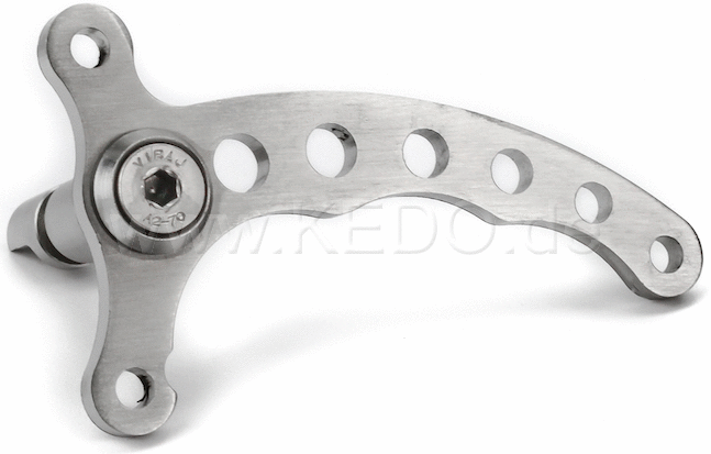Kedo Decompression Lever Eco 'Drilled' ergonomic shape for easy handling stainless steel | KTH-10053