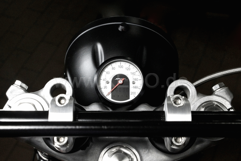 Kedo Speedo bracket for Motoscope Tiny stainless steel black coated including mounting material. | TH-10100.1