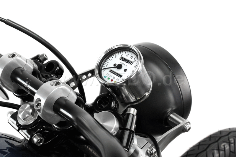 Kedo Speedometer Fork Bracket Eco assembly of a mini instrument on 36mm fork tube stainless steel bracket clamp aluminum | TH-10161.1