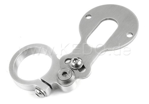 Kedo Speedometer Fork Bracket Eco assembly of a mini instrument on 36mm fork tube stainless steel bracket clamp aluminum | TH-10161.1