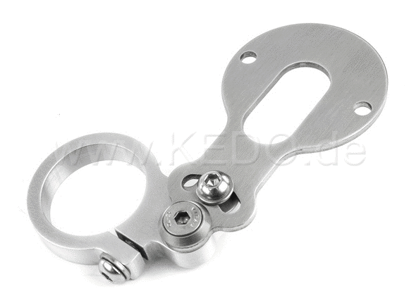 Kedo Speedometer Fork Bracket Eco assembly of a mini instrument on 35mm fork tube stainless steel bracket clamp aluminum | TH-10161.4