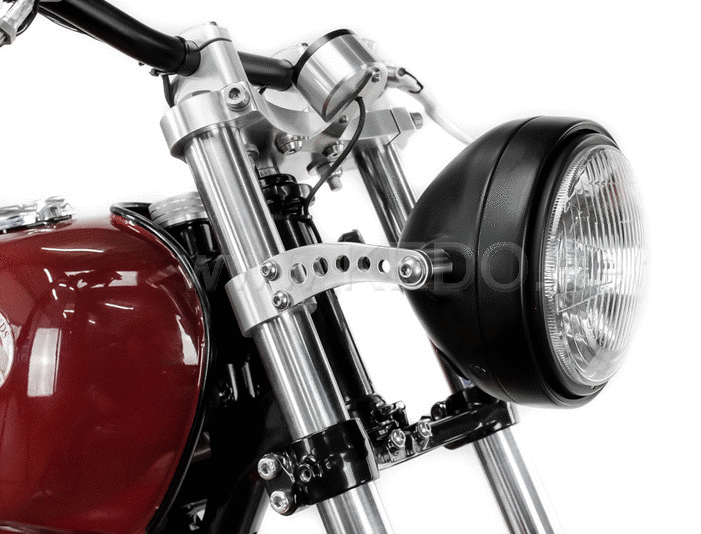 Kedo headlight bracket Bored high strength aluminum and stainless steel aesthetic assembly of your headlamp with lateral fastening and M8 uptake | TH-10166.3