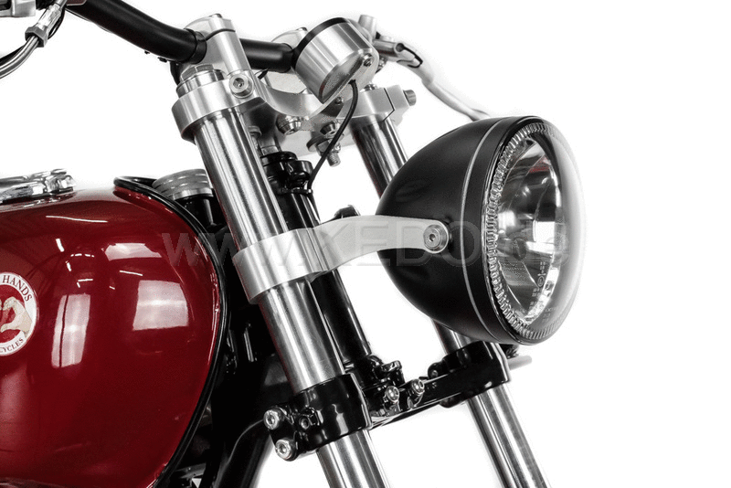 Kedo headlight bracket pure high strength aluminum and stainless steel aesthetic assembly of your headlamp with lateral fastening and M8 uptake | TH-10167.4