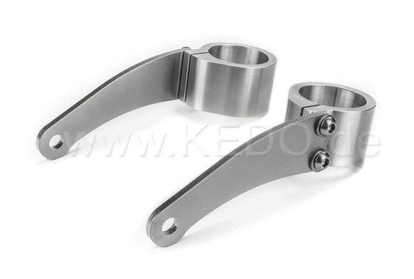 Kedo headlight bracket pure high strength aluminum and stainless steel aesthetic assembly of your headlamp with lateral fastening and M8 uptake | TH-10167