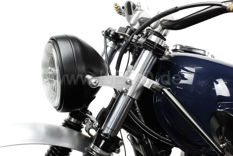 Kedo headlight bracket short Pur aluminum and stainless steel aesthetic installation of your headlamp with side mounting M8 and Recording | TH-10169.3