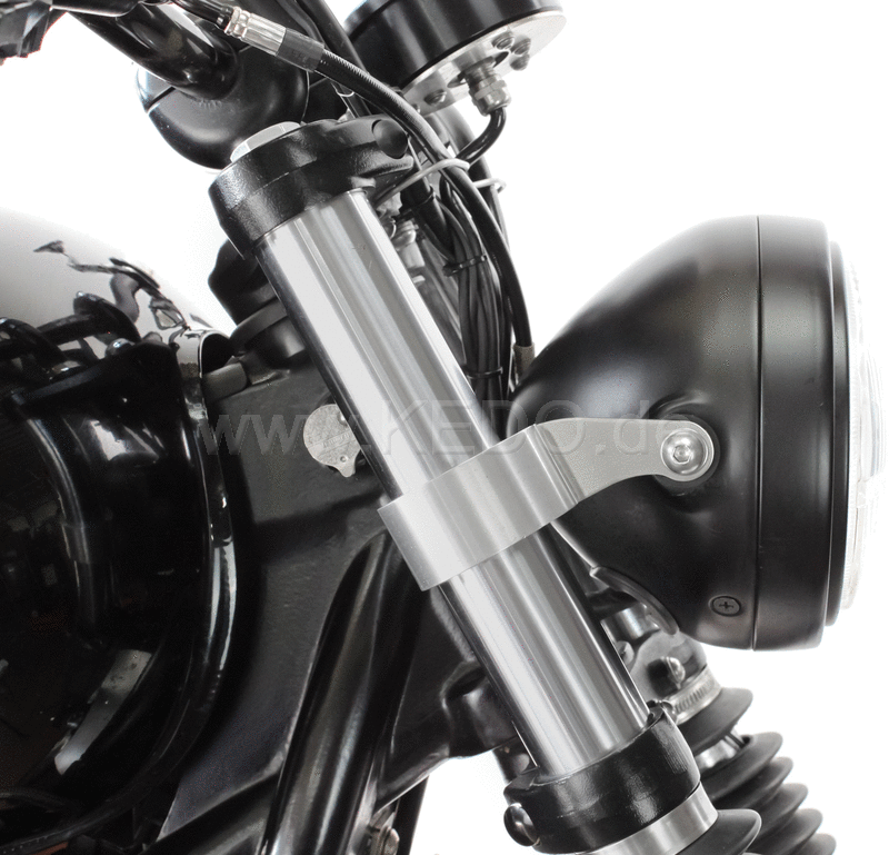 Kedo Head Light Bracket Super-Short Pure aluminum & stainless steel aesthetic mounting headlights with M8 side mounting | TH-10199.1