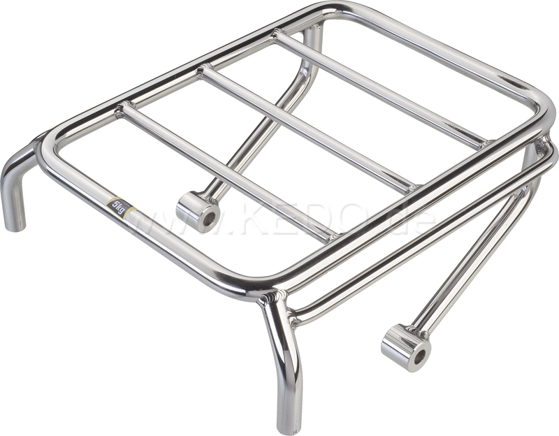 Kedo Mini Pannier Rack Stainless Steel Blank Wrenchmonkees / GibbonSlap style including mounting material size 245x180mm | WM0010