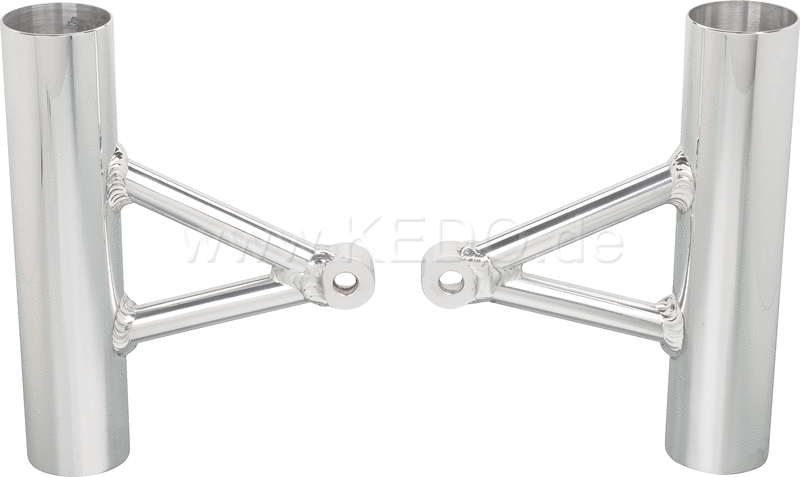 Kedo Aluminum Headlight Brackets (1 pair) polished 1 Pair GibbonSlap-Style (Wrenchmonkees) | WM0015