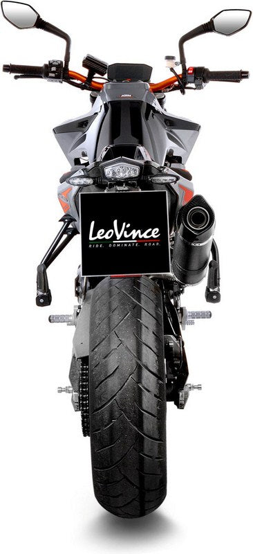 LeoVince / レオビンチ LV ONE EVO スリップオン カーボンファイバー カーボンファイバー エンドキャップ eマーク取得 KTM 790 DUKE (2018-2019) | 14254E