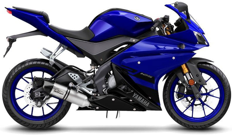 LeoVince / レオビンチ LV ONE EVO フルシステム1/1 ステンレス カーボンファイバー エンドキャップ eマーク取得 YAMAHA MT-125 (2017-2019) | 14261EK