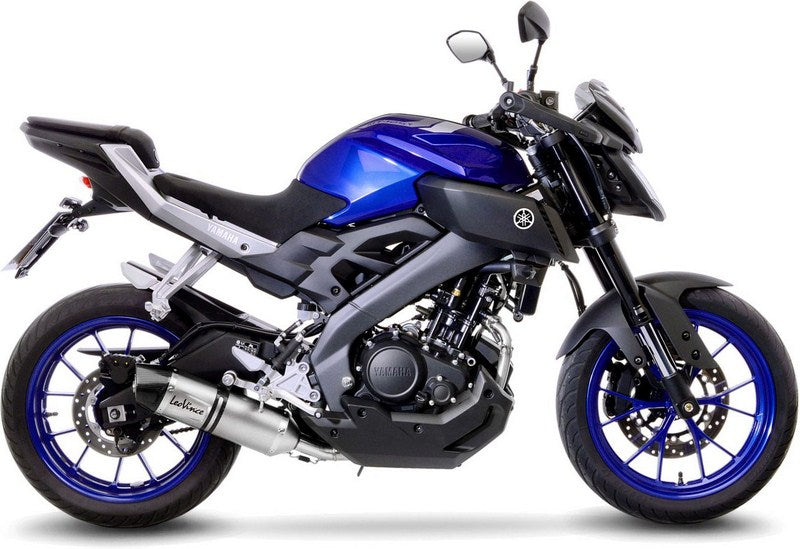 LeoVince / レオビンチ LV ONE EVO フルシステム1/1 ステンレス カーボンファイバー エンドキャップ eマーク取得 YAMAHA MT-125 (2017-2019) | 14261EK